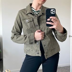 Olive Denim Jacket | Poshmark